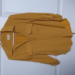 Mustard Button Down Shirt